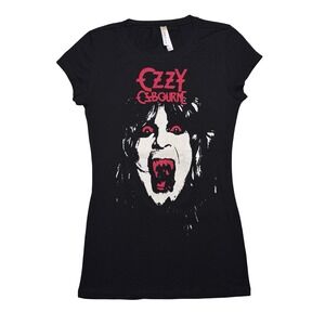 Women's Ozzy Osborne rock music retro top shirt MEDIUM